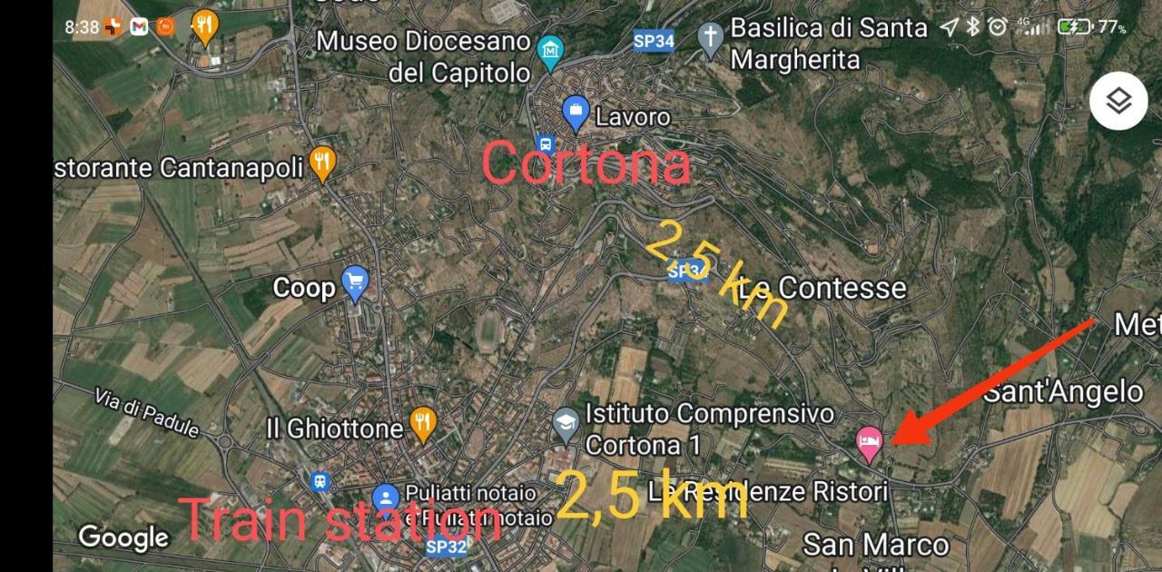 La Piccola Posta Di Cortona Villa Eksteriør billede