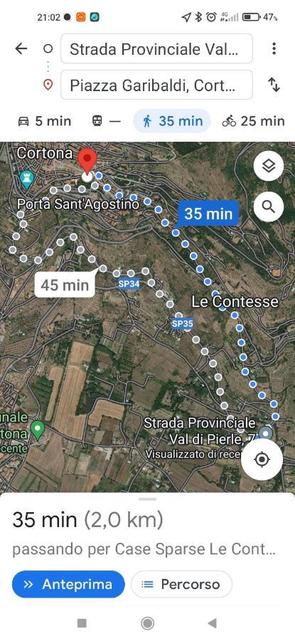 La Piccola Posta Di Cortona Villa Eksteriør billede