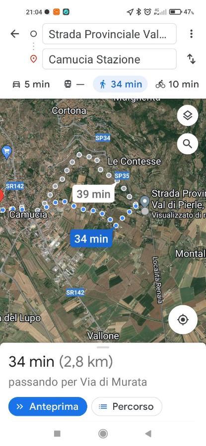La Piccola Posta Di Cortona Villa Eksteriør billede
